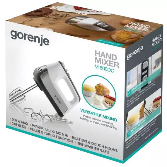 Mixer Manual Gorenje M500DC, Alb | Argintiu, 5 image