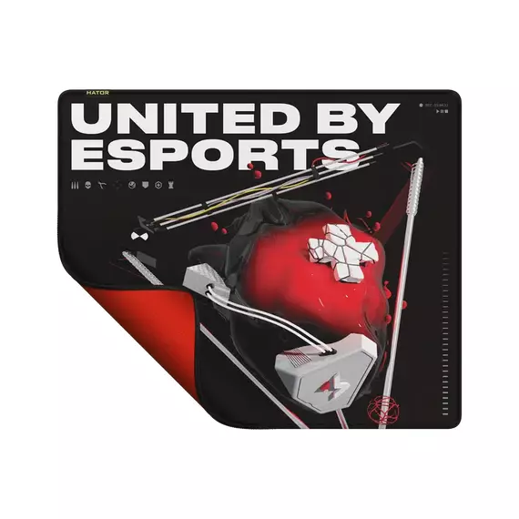 Mouse Pad pentru jocuri HATOR Tonn eSport Maincast Edition, Large, Negru, 3 image