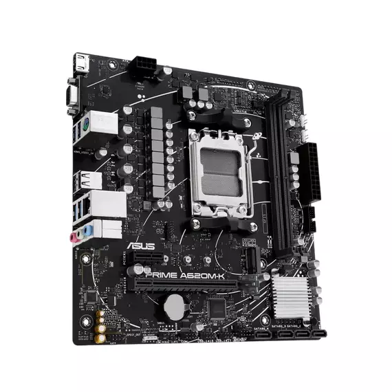 Placă de bază ASUS PRIME A620M-K, AM5, AMD A620, Micro-ATX, 2 image