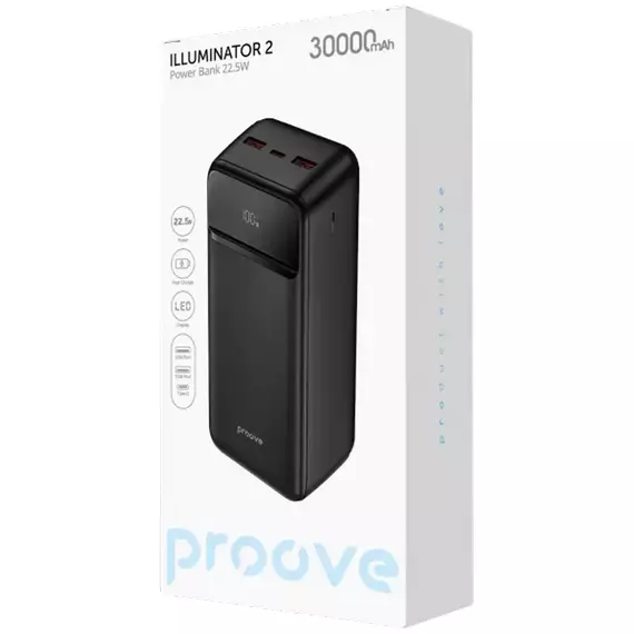 Acumulator extern Proove Illuminator 2, 30000mAh, Negru, 2 image