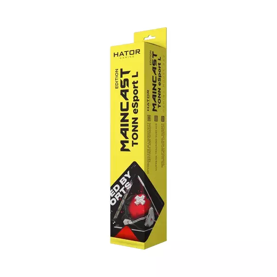 Mouse Pad pentru jocuri HATOR Tonn eSport Maincast Edition, Large, Negru, 4 image