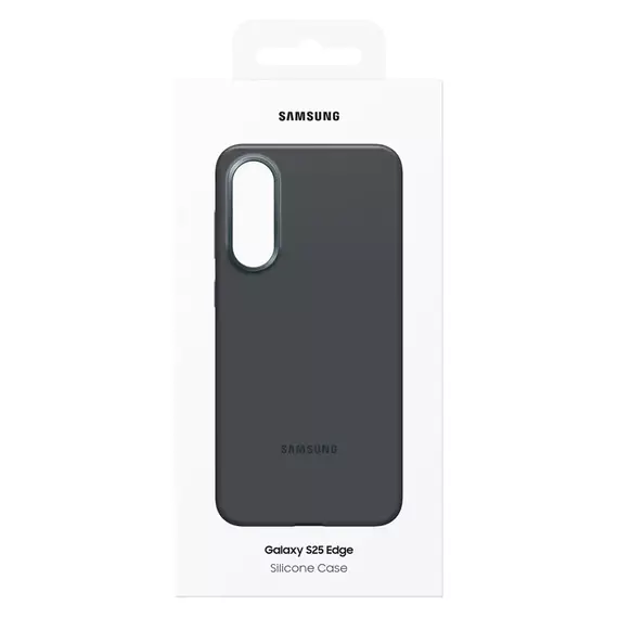 Husă Samsung Silicone Cover pentru Galaxy S25 Edge, Negru, 6 image