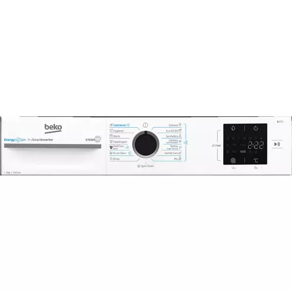 Mașină de spălat Beko BM3WFSU38413WB, 8kg, Alb, 2 image