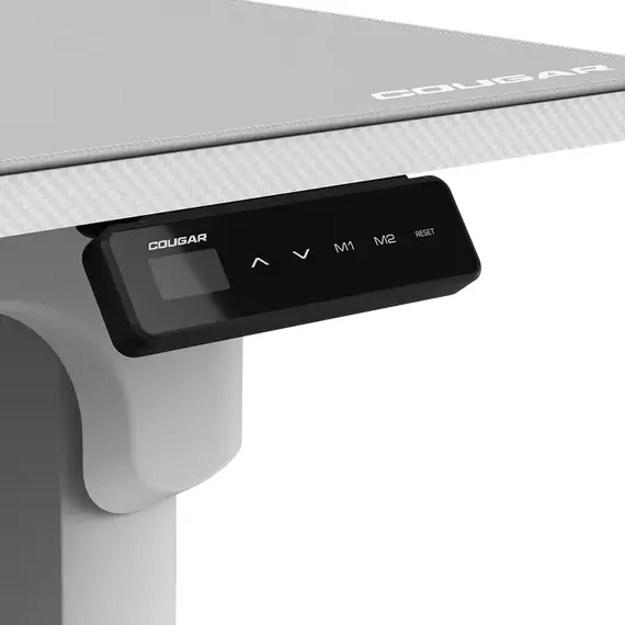 Gaming Electric Desk Cougar E-Grav 160, White, 3 image