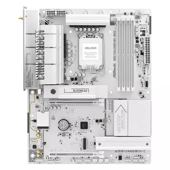 Placă de bază ASRock B860 CHALLENGER WIFI WHITE, LGA1851, AMD B860, ATX, 6 image