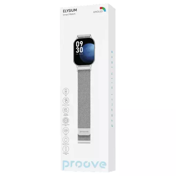 Hoco Smart Watch Proove Elysium Silver Glossy, 2 image