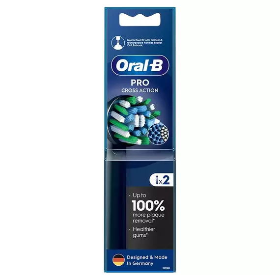 Duză pentru periuța de dinți electrică Braun Oral-B Pro Cross Action, Negru, 2 image