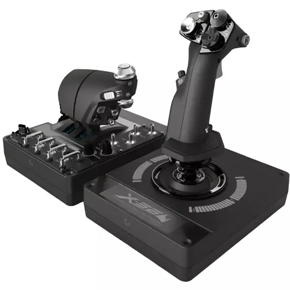 Joystick pentru jocuri Logitech G X56 HOTAS, Negru, 2 image