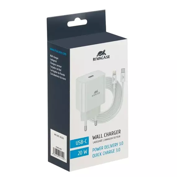 Încărcător Rivacase PS4101 WD5, 20W, Alb, 2 image