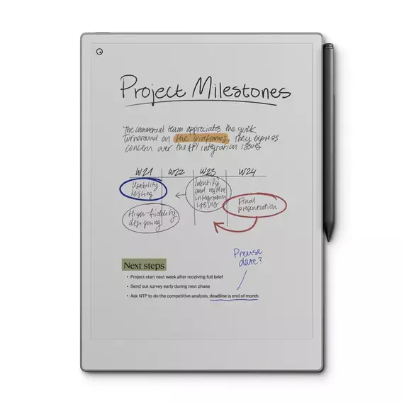 eBook Reader reMarkable Paper Pro - Book Folio Premium, Negru, 3 image