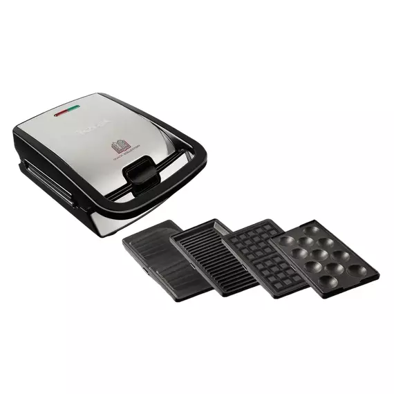 Aparat pentru sandwich multifunctional Tefal SW854D16, Negru / Argintiu, 3 image