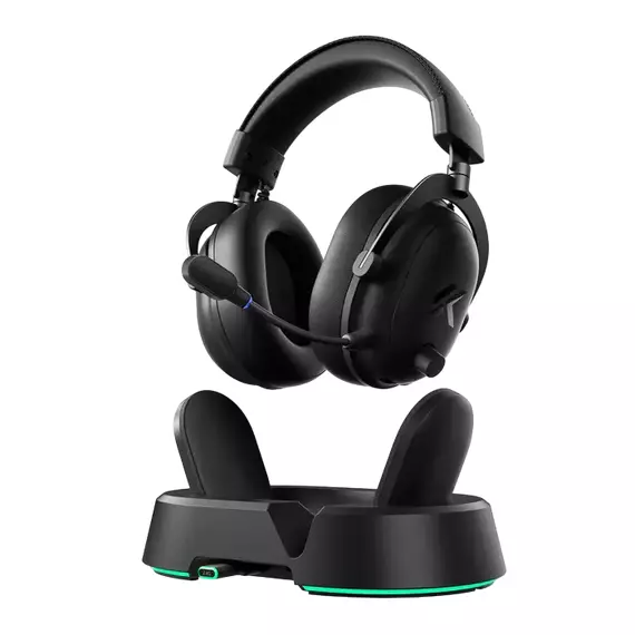 Căști gaming MCHOSE V9 Turbo Plus, Fără fir/Cu fir, Steel Black, 2 image