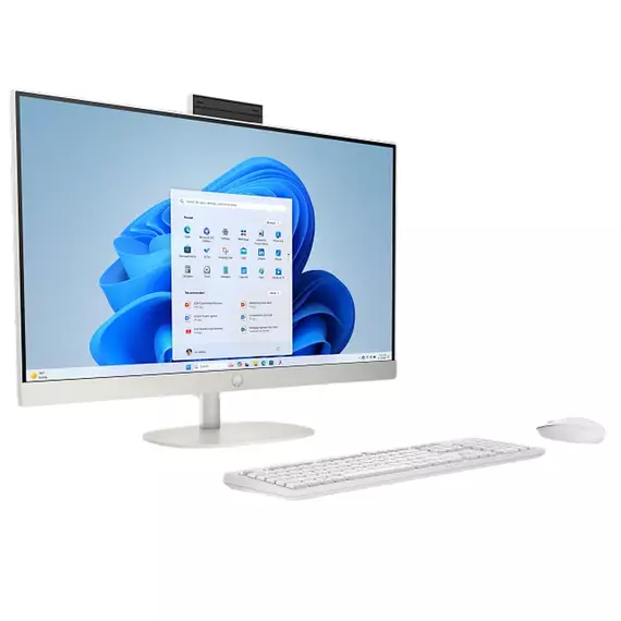 Computer All-in-One HP AI 27-cr2048ci, 27", Intel Core Ultra 7 255U, 16GB/512GB, FreeDOS, Alb, 3 image