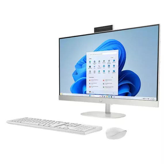Computer All-in-One HP AI 27-cr2048ci, 27", Intel Core Ultra 7 255U, 16GB/512GB, FreeDOS, Alb, 2 image