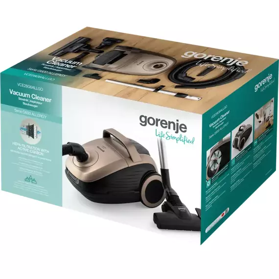 Aspirator Gorenje VCE28G6ALLGO, Negru | Bronz, 4 image