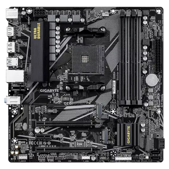 Placă de bază Gigabyte B550M DS3H R2, AM4, AMD B550, Micro-ATX, 3 image