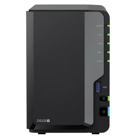 Stocare atașată la rețea SYNOLOGY DS225+, Negru, 4 image