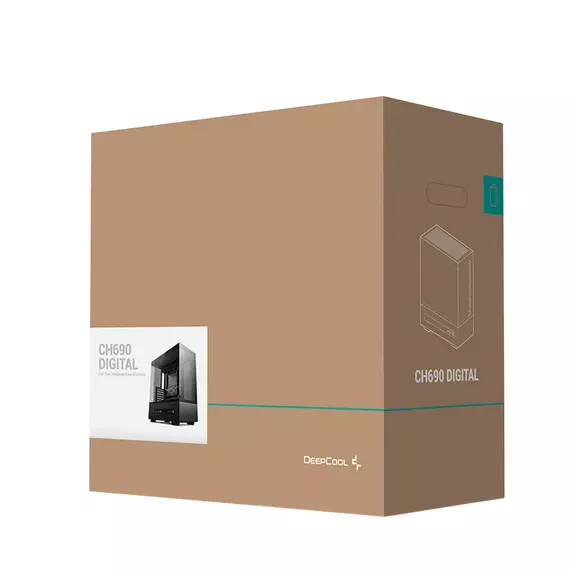 Carcasă PC Deepcool CH690 Digital, Midi-Tower, Fără PSU, Negru, 4 image