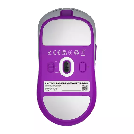 Gaming Mouse HATOR Quasar 3 Ultra 8K, Alb, 2 image