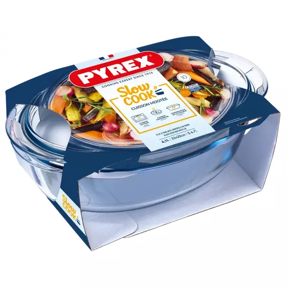 Tava de copt Pyrex 459A000, Transparent, 2 image