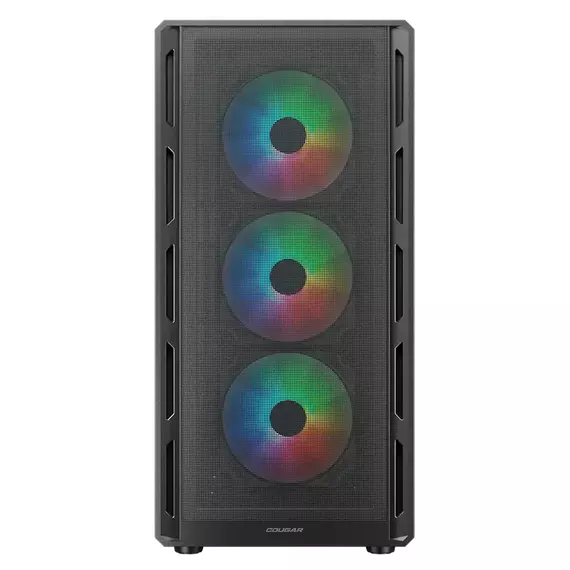 Carcasă PC Cougar Airface Pure RGB, Midi-Tower, Fără PSU, Negru, 4 image