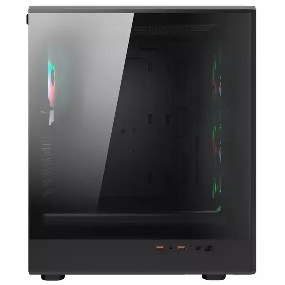 Carcasă PC Cougar Airface Pure RGB, Midi-Tower, Fără PSU, Negru, 6 image
