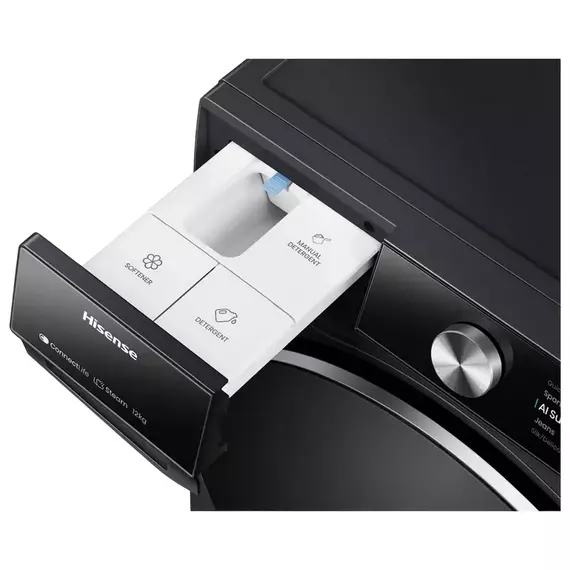 Mașină de spălat Hisense WF7S1247BB, 12kg, Negru, 8 image