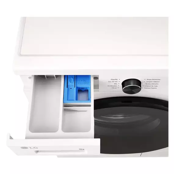 Mașină de spălat LG F4X1009NWB, 9kg, Alb, 3 image