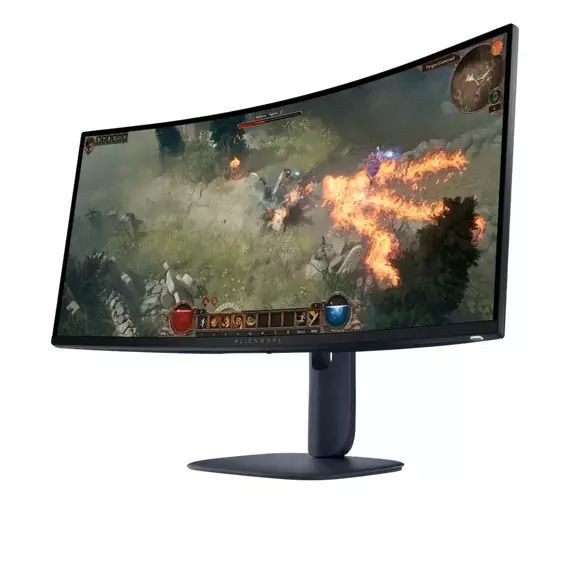 34" Monitor Gaming DELL AW3425DWM, VA 3440x1440 WQHD, Negru, 5 image