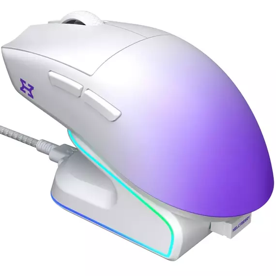 Gaming Mouse HATOR Hellyberry HM47 Pro, Alb | Violet, 2 image