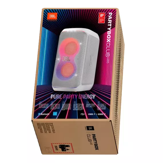 Sistem audio JBL PartyBox Club 120, Alb, 6 image