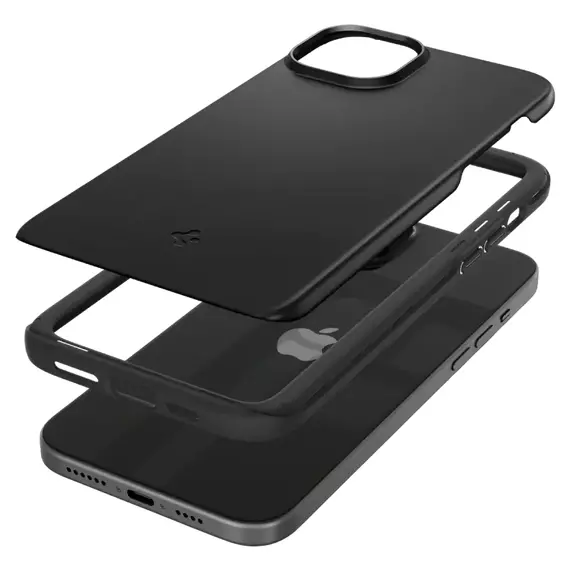 Husă Spigen iPhone 15 Plus Thin Fit, Negru, 4 image