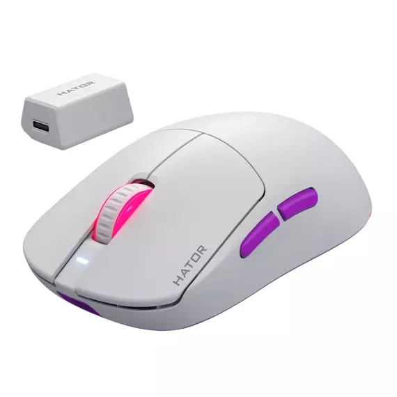 Gaming Mouse HATOR Quasar 3 Ultra 8K, Alb, 5 image