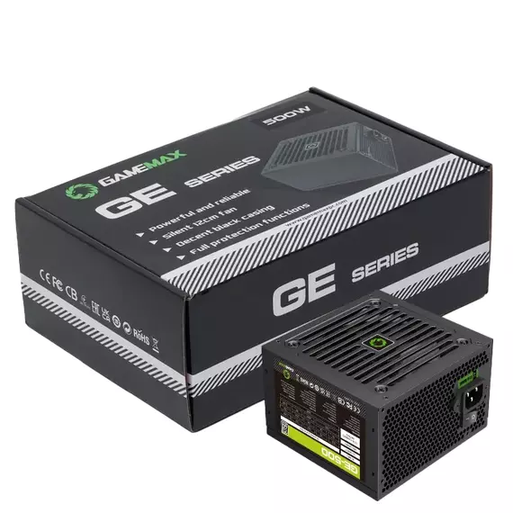 Sursă Alimentare PC Gamemax GE-500, 500W, ATX, Nemodular, 7 image