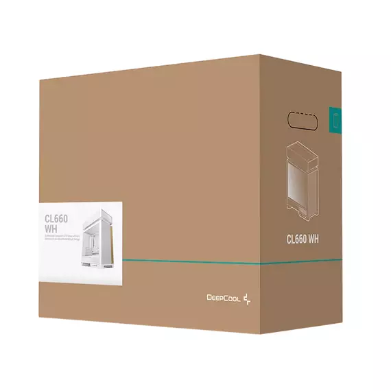 Carcasă PC Deepcool CL660 WH, Midi-Tower, Fără PSU, Alb, 7 image
