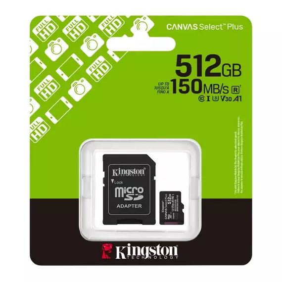 Card de Memorie Kingston Canvas Select Plus, 512GB (SDCS3/512GB), 3 image