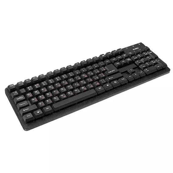 Tastatură SVEN Standard 301, Cu fir, Negru, 2 image