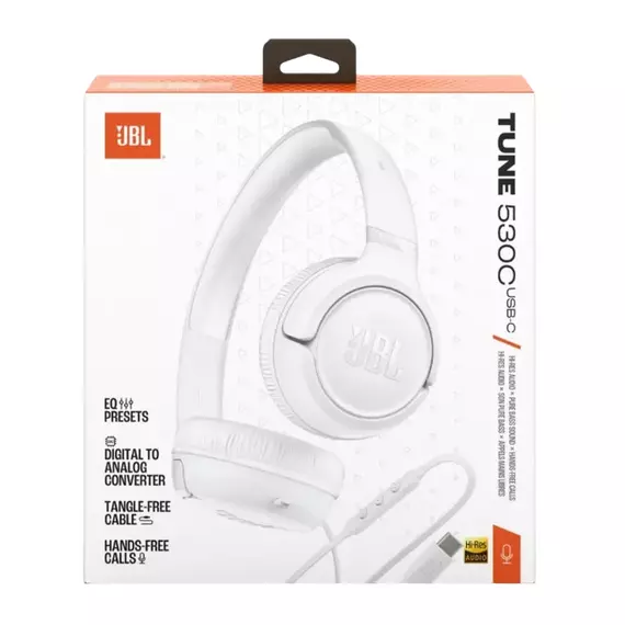 Căști JBL T530C, Alb, 5 image