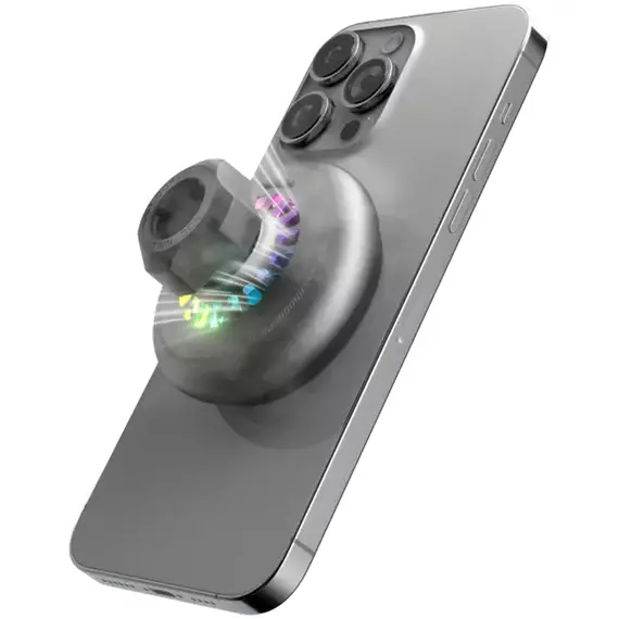 Car Mount With Wireless Charger Proove Icecore Qi2 15W, Gray, 3 image