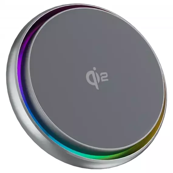 Car Mount With Wireless Charger Proove Icecore Qi2 15W, Gray, 6 image