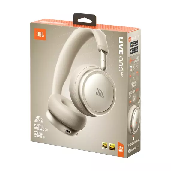 Căști JBL Live 680NC, Champagne, 2 image