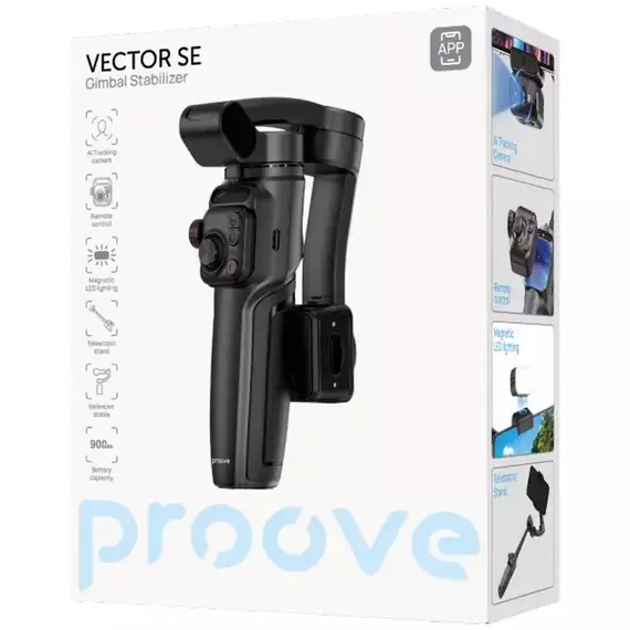 Stabilizator de Imagine Proove Vector SE Gimbal,Black, 8 image