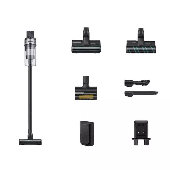 Aspirator Vertical Samsung Jet 75E Complete, Negru | Argintiu, 2 image