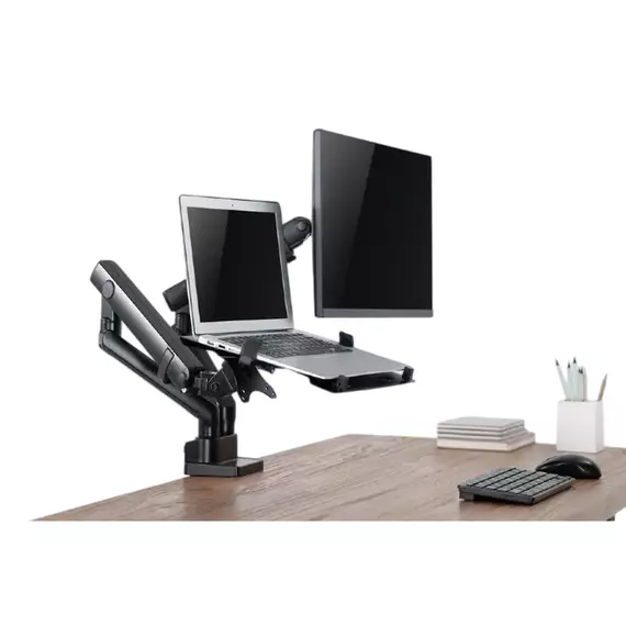 Suport birou pentru monitoare Gembird MA-DA3-02, Negru, 3 image