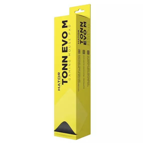 Mouse Pad pentru jocuri HATOR Tonn EVO, Medium, Galben, 3 image