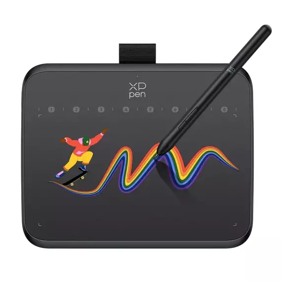 Graphic Tablet XP Pen DECO 640, 60°, 16384 Levels, 6.3” × 3.54”, 5080 LPI, 220RPS, Reading Height 10, 2 image