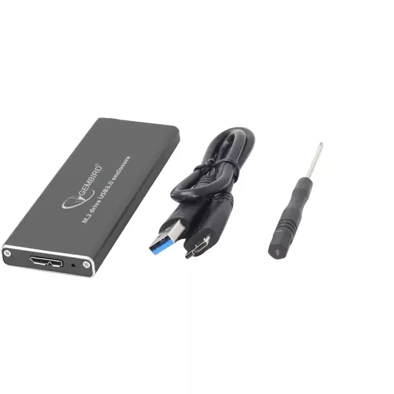 Rack SSD extern Gembird EE2280-U3C-01, Gri, 3 image