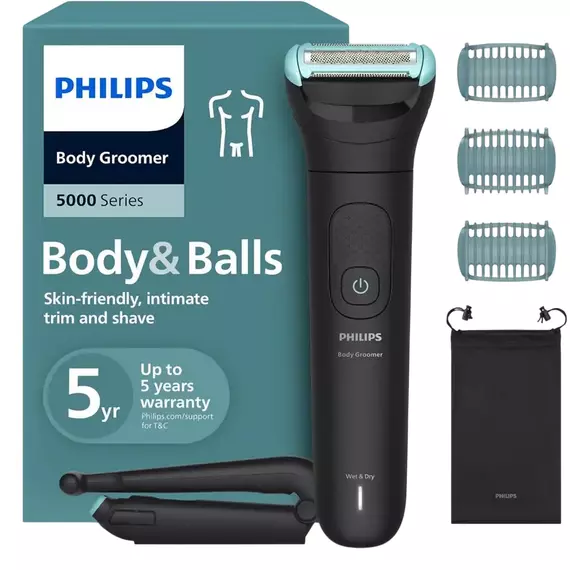 Trimmer pentru bărbați Philips BG5480/15, Negru, 4 image