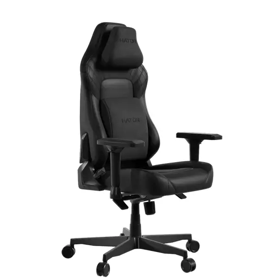 Scaun Gaming HATOR Darkside 3L Pro, PU Piele, Negru, 2 image
