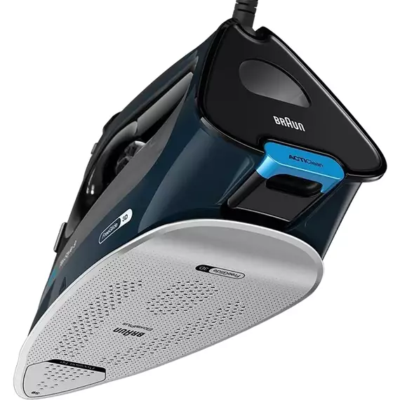 Fier de călcat Braun SI 9682 DB, 3200W, Negru | Albastru, 7 image